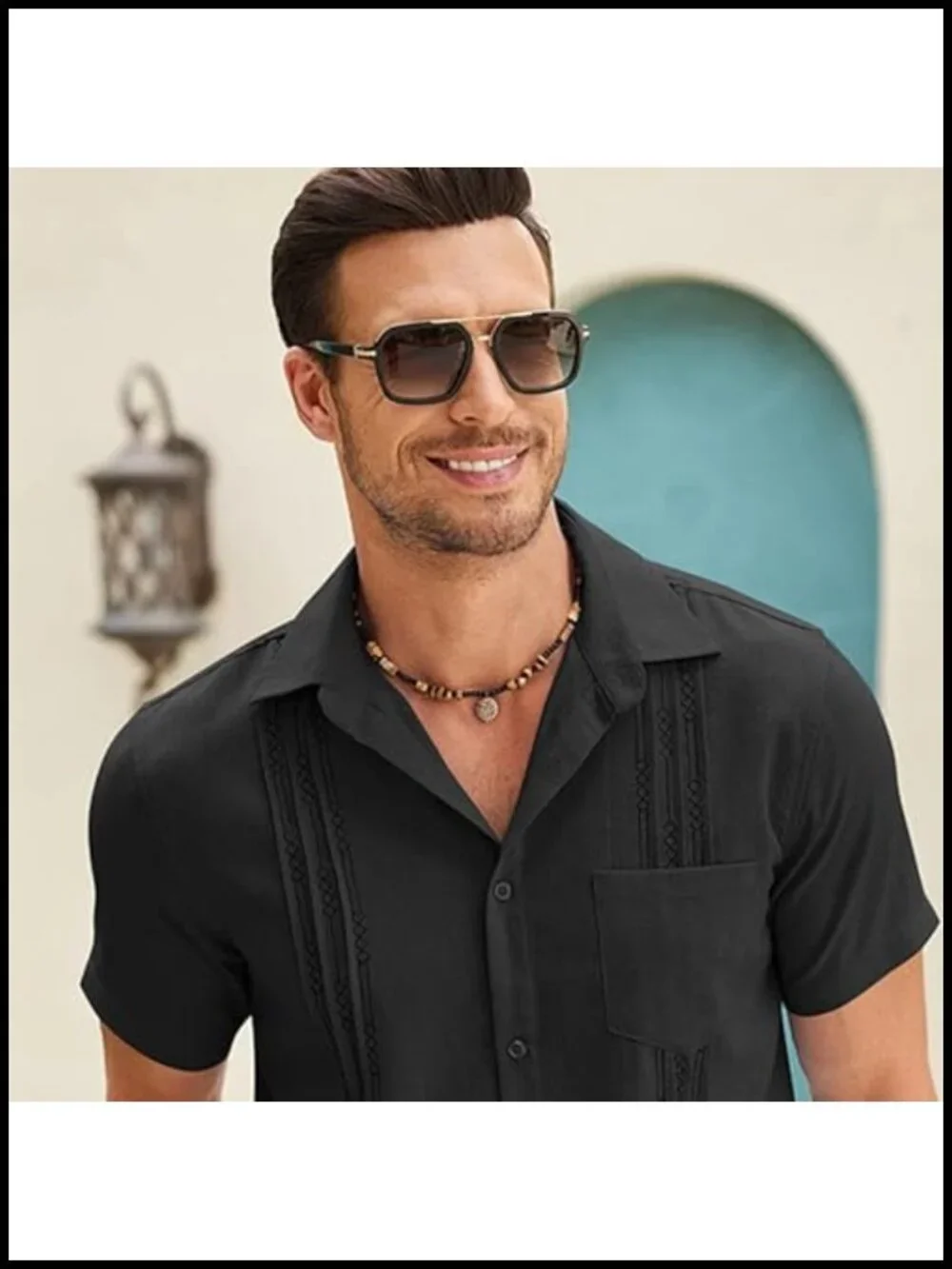 Polarized Aviator Sunglasses with Metal Top Bar for Driving Travel